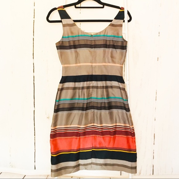 Banana Republic Silk Striped Casey Sheath Dress - Picture 3 of 8